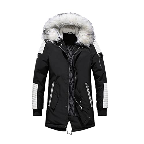 Veste d'hiver homme contre le froid intense veste polaire coton épais XL