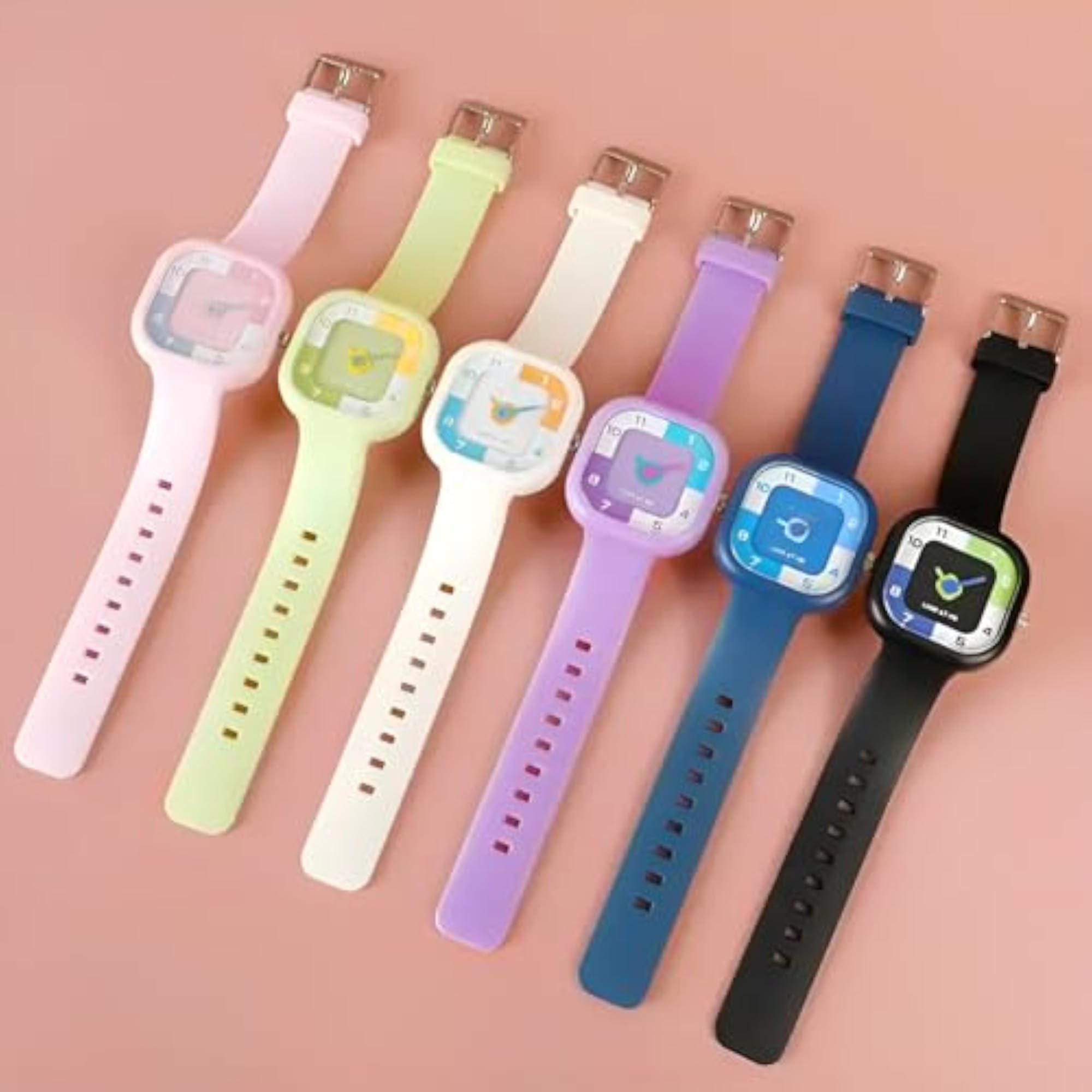 Analog Quartz Movement Multi-Color Kids Watch