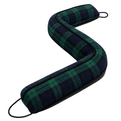 Image of Sunolga Door Draft Stopper, Removable Washable Cover, 38 inch, Blue & Green
