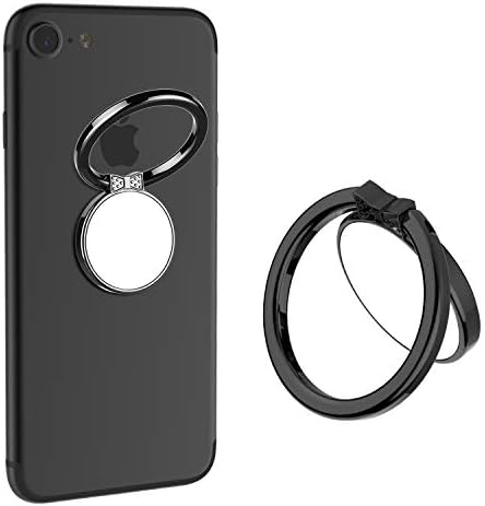 Mirror Cellphone Ring Stand Holder,VASIVO Smart Phone Ring Holder Series Stylish 360°Rotation 180°Flip Ring Stand Grip Mount for Smartphones (Rose Gold)