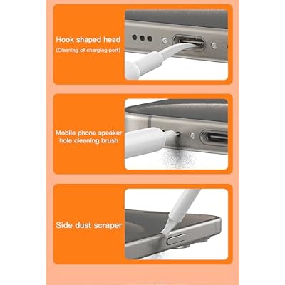 32-in-1 Multi-Functional Cleaning Kit for Electronics inlcuding Headphones,Mobile Phones,Computer,Monitor,Lens and etc, Compact and Portable Design (Black)