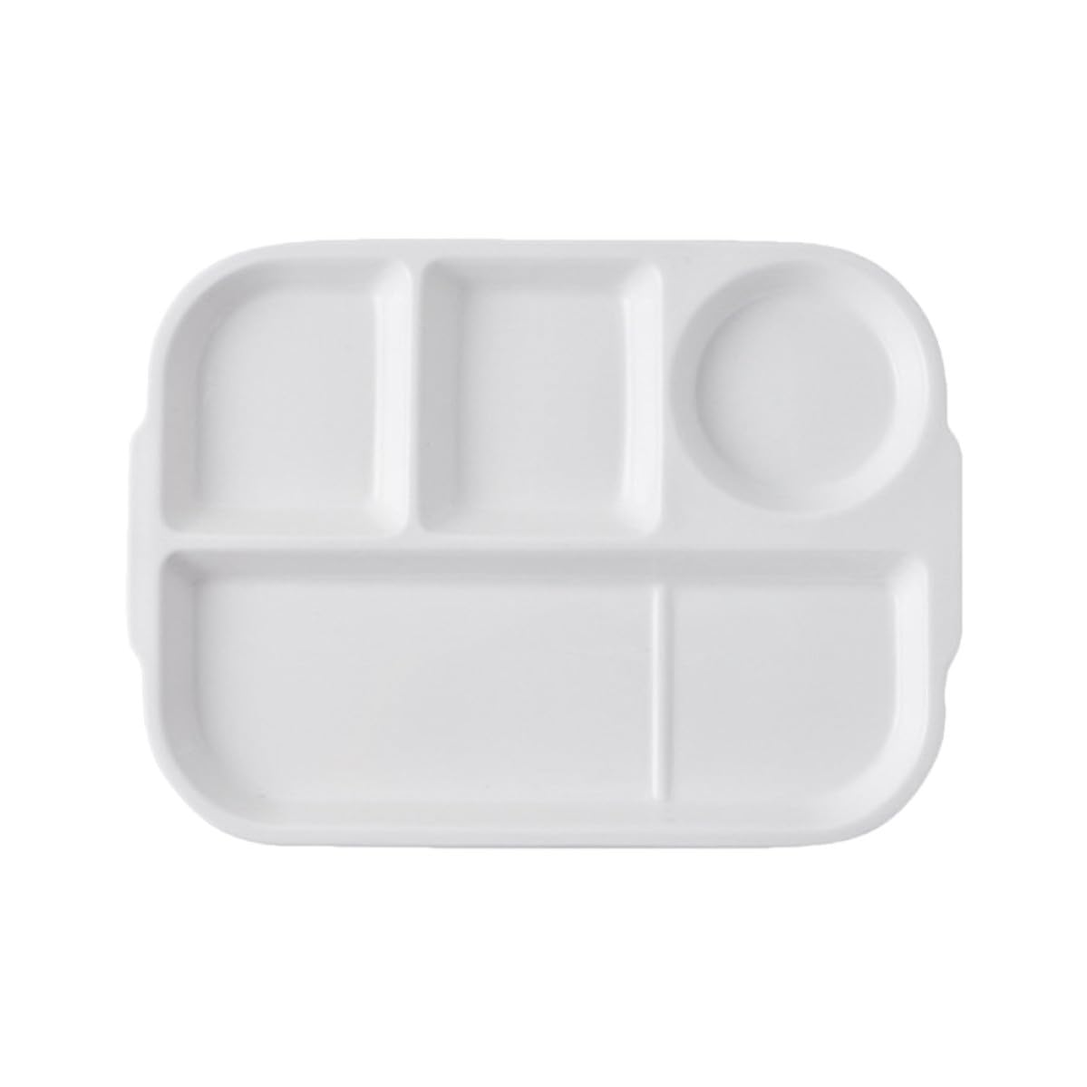 Assiette compartimentée céramique blanche à portions équilibrées