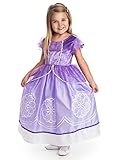 Little Adventures Purple Amulet Princess Dress Up Costume (X-Large Age 7-9) - Machine Washable Child Pretend Play and Party Dress with No Glitter