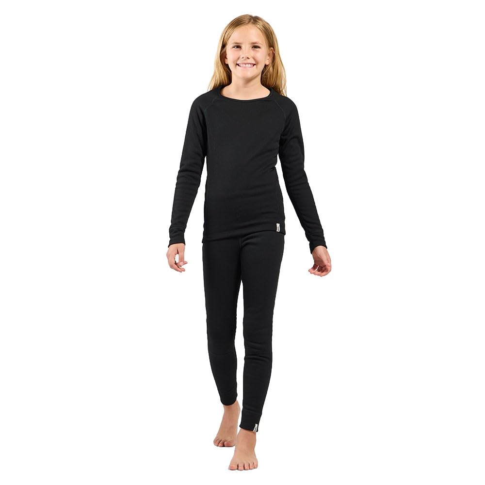 Odlo Intimo Termico per Bambini, Active X-Warm I, Biancheria Intima Sportiva per Bambine, a Maniche Lunghe, con Scollo Rotondo, per Bambini