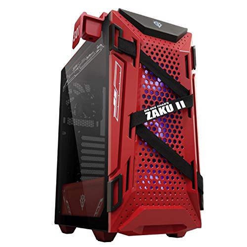 ASUSTek ATX ミッドタワーコンパクトケース ヘッドフォンハンガー 360mm ラジエーターサポート TUF GAMING GT301 ZAKU II EDITION