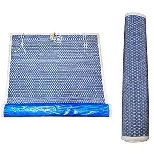 Waterproof roll up Bamboo Blinds Balcony Outdoor Plastic Sheet Curtain Home Shop Windows Sun- Dust-Hut Screen- Dhaba- Restaurant- Hotel (3Ft x 9Ft (W x H))-image-27