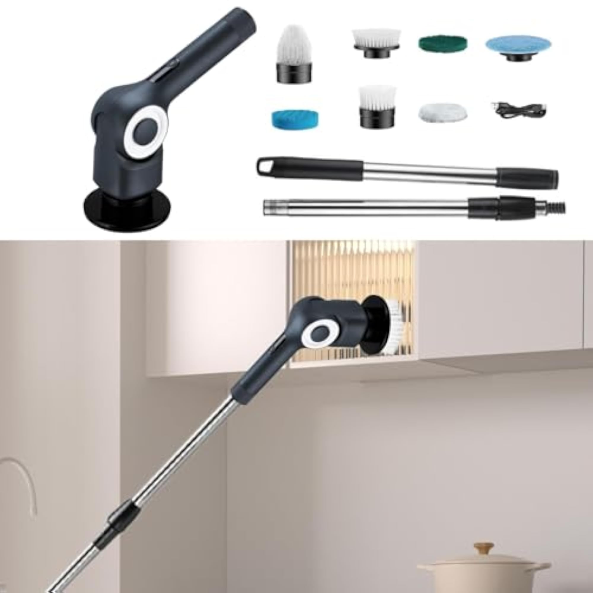 Portable Handheld Shower Cleaning Brush