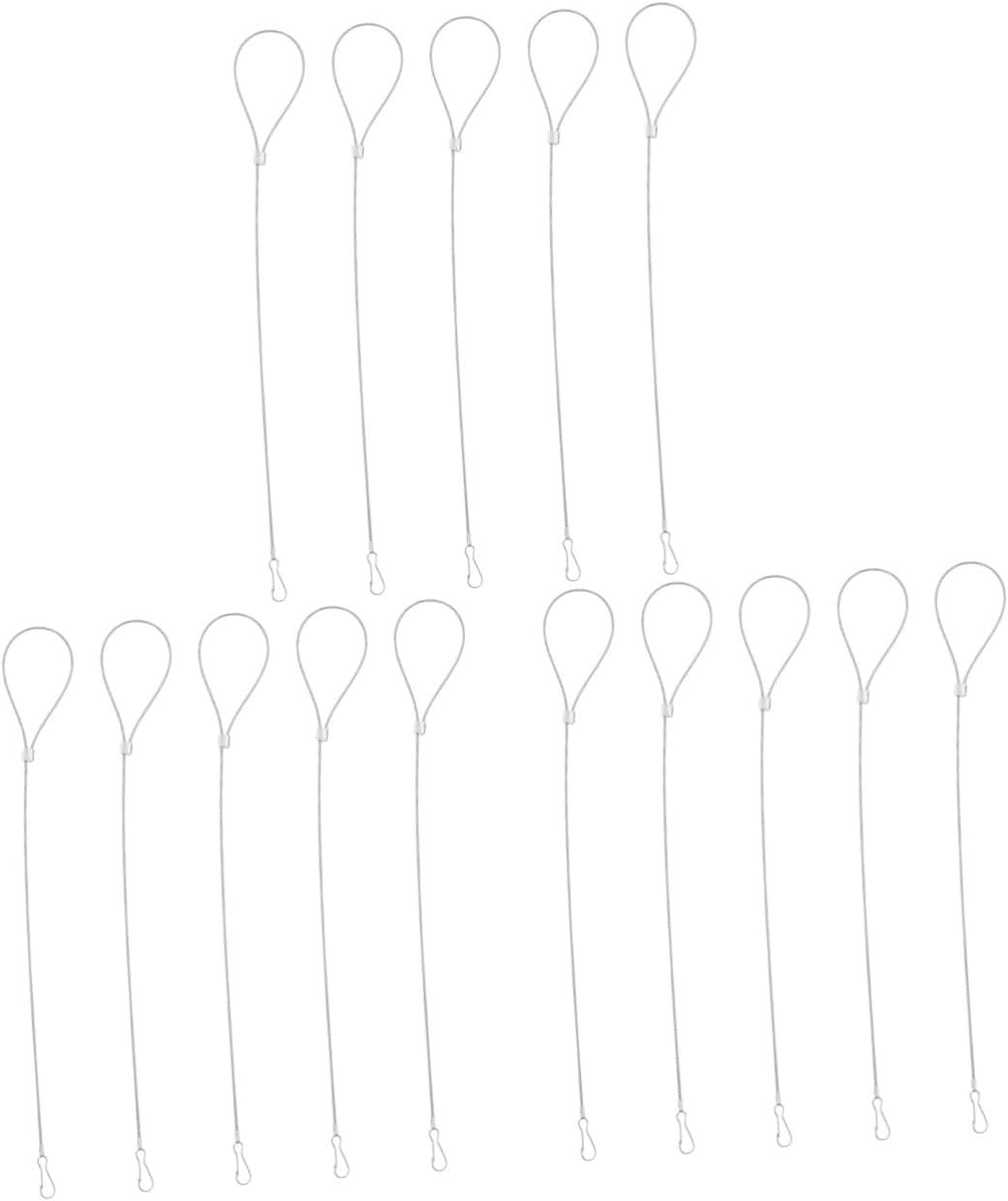 PAREKS 15 Pcs Metal Fence Stainless Cable Stainless Steel Cable Protective gate Latch Cable Safety Latch Cable Pull gate Latch Cable for Garden Safety Door Lock Cable Accessories product/2373