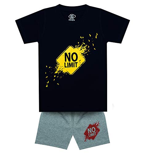 Image of MIST N FOGG Boys Cotton Half Sleeve Tshirt & Shorts Set of 2
