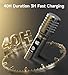 Wireless Microphones, Microphone with One-to-One Chip Connection and Rechargeable Receiver, 40H Duration, 200FT Range Receiving, Less Latency, Metal construction Microphone for Singing