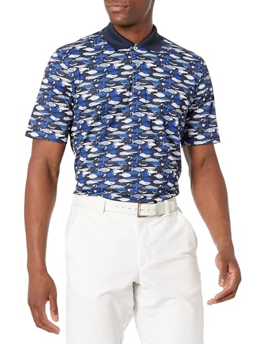 Image of Amazon Essentials Men's Regular Fit Golf Polo Shirt, Moisture-Wicking Quick Dry, Recycled Polyester, Short Sleeve