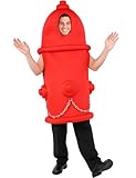 Yeenuo Funny Fire Hydrant Costume for Adults Men Women Firefighter Halloween Party Outfit Plus Size Mr Mrs Cosplay Onesie