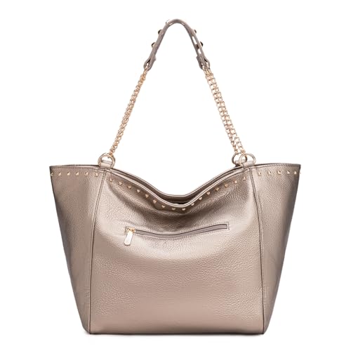 Image of Montana West Large Tote Bag for Women Oversized Shoulder Purses with Chain Handbags