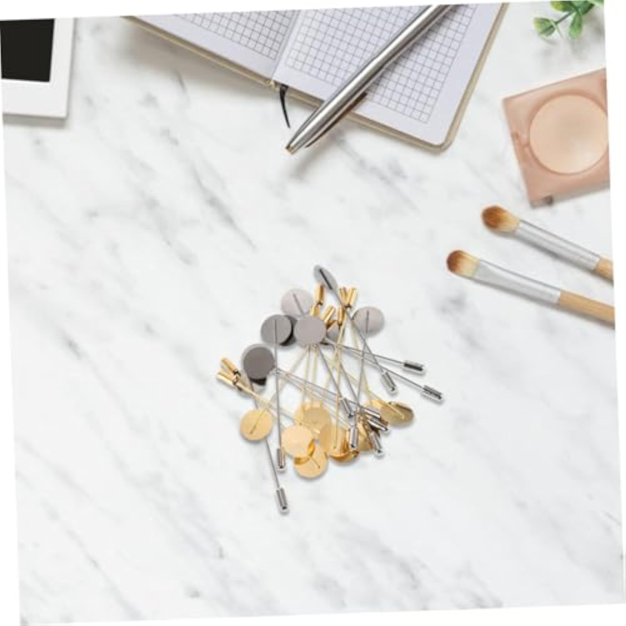 DIY Brooch Pin Kit, Solid Lapel Pin Stick for Crafts