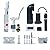 Casta Diva in Wall Toilet Tank Carrier, Concealed Wall Hung Toilet Tank System with Black Dual-Flush Actuator Plate (2x4 / 2x6 Studs)