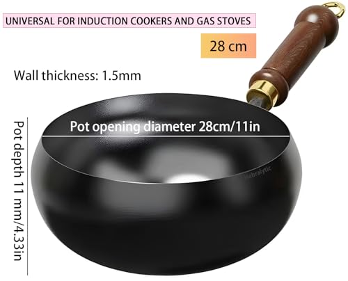 Wok de hierro japonés sin recubrimiento 28 cm miniatura 2