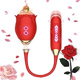 Roses Toy 2025 Newly Clitioral Sucker Powerful Womens Viboators Quiet Rose Viboatorr Waterproof Flower Vibration The Rose Adult Toy for Women 10 Speeds Couple Games Adult Bedroom WT28