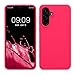 Produktbild kwmobile Hülle kompatibel mit Samsung Galaxy A56 5G Hülle - Silikon Handy Case - Handyhülle weiche Oberfläche - kabelloses Laden - Neon Pink