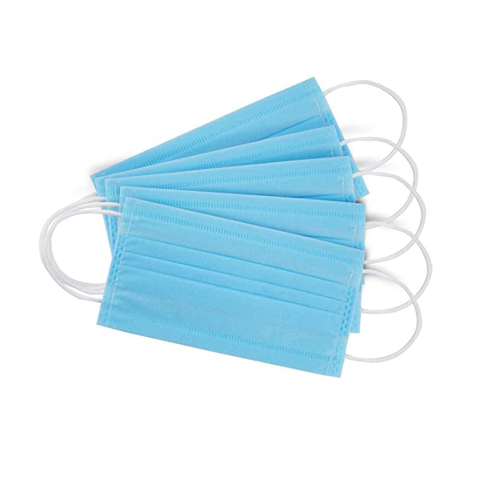 vachi 3 Ply Disposable Cotton Face Masks With Nose Pin And Reusable Travel Pouch For Unisex Suitable For Home, School, Office And Outdoors-picture-38