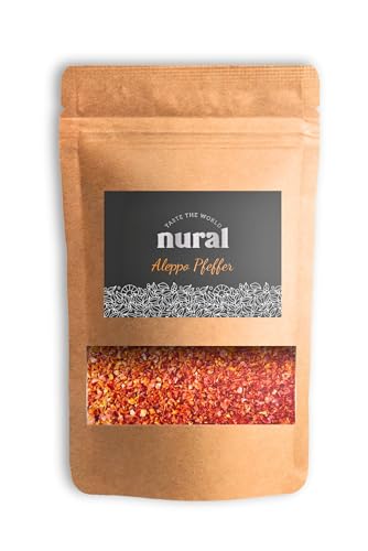 nural Aleppo Pfeffer 200g | Pul Biber | Pikante Schärfe | Einzigartige Aromen & unverwechselbarer Geschmack | Türkische Chili Flocken | Paprika Flocken | Orientalisch nural Aleppo Pfeffer 200g | Pul Biber | Pikante Schärfe | Einzigartige Aromen & unverwechselbarer Geschmack | Türkische Chili Flocken | Paprika Flocken | Orientalisch
