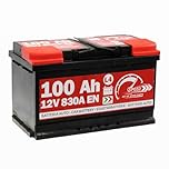 Batterie démarrage voiture original SMC marque Speed L4 100 Ah 12 V 830 à avec pôle positif à droite