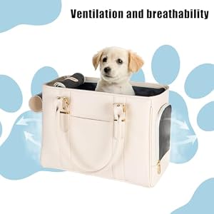 Fashion Pet Carrier Dog Purse Cat Bag Soft-Sided Carriers Travel Airline Approved, Stylish Leather Tote Handbag for Small Animal Puppy Kitten (White) Fashion Pet Carrier Dog Purse Cat Bag Soft-Sided Carriers Travel Airline Approved, Stylish Leather Tote Handbag for Small Animal Puppy Kitten (White)