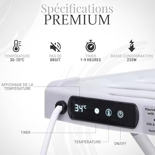 Hivra - Étendoir à Linge Chauffant, Sèche Serviette Électrique Pliable, Sechoir a Linge Electrique Basse Consommation | 18 Barres Aluminium | Écran LED & Minuterie | Housse Thermique & Panier Inclus