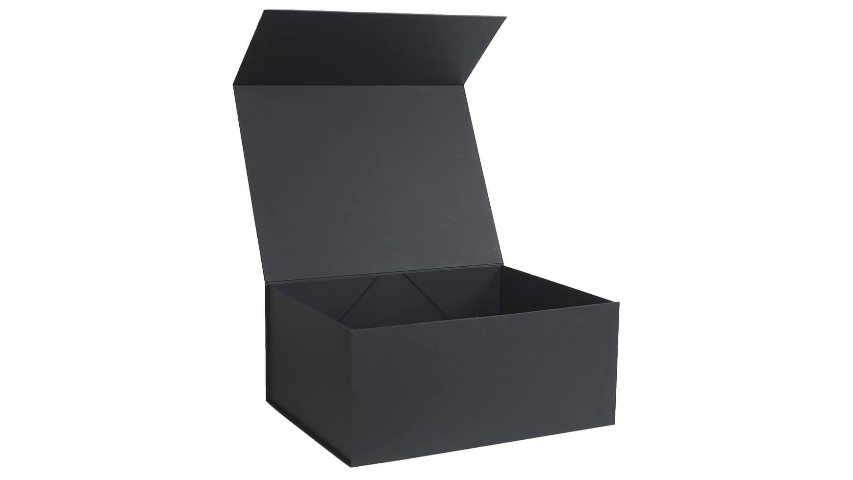 10x Magnetbox Geschenkbox Geschenkkarton 230 x 170 x 50 mm Magnetverschluss 120g/qm Schwarz hochwertige Geschenk-Verpackung
