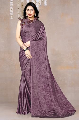 Image of MIRCHI FASHION Women Saree | Chiffon Batik Printed Breathable Regular Use Sari with Blouse