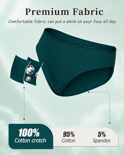 Image of UNDER THE SEA Cotton Underwear for Women 6 Pack Sexy Bikini High Cut Breathbale Cheeky Panties Underwear Womens Lingerie