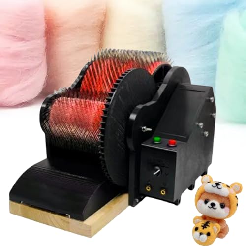 Electric Wool Carding Machine with Foot Pedal