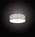 Meyda Tiffany 200845 Transitional LED Pendant from Parmecia Collection in Bronze/Dark Finish, 30.00 inches
