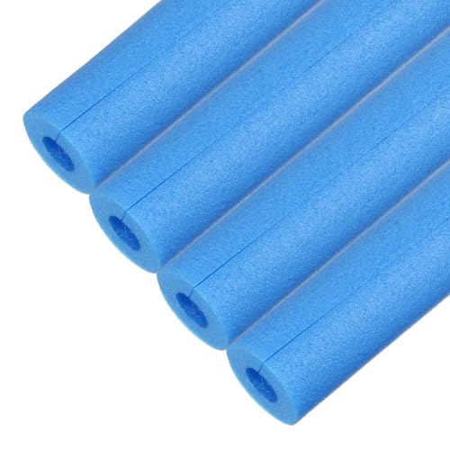 M METERXITY 4 Pcs Tube d'Isolation en Mousse pour Tuyau, 17 x 2.4(L x OD) Couvre-Tuyaux en Mousse, Protection en Mousse Pré-Fendue pour Rembourrage/Protection des Bords d'Angle [Bleu]