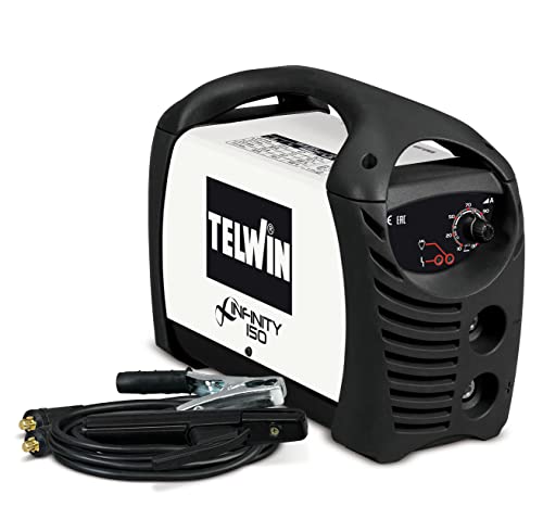 TELWIN - Soldador Inverter TE-816079 - Control de Intensidad 10-130 A - Ligero y Fácil de Transportar - Para Electrodos Variados - Incluye Accesorios