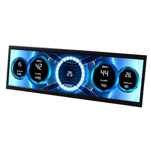 Image of VSDISPLAY 14.5'' 2560x720 2K IPS Monitor PC Case Screen Stretched Bar LCD | for Computer PC Case GPU CPU Secondary Display,Supports Type C Video Input