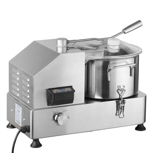 GastroHero Cutter de table, 6 l, pour viande, légumes, pain, en acier inoxydable, pour la restauration