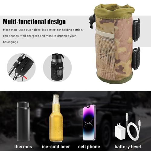 Portavasos universal para bicicleta povtii camuflaje miniatura 7