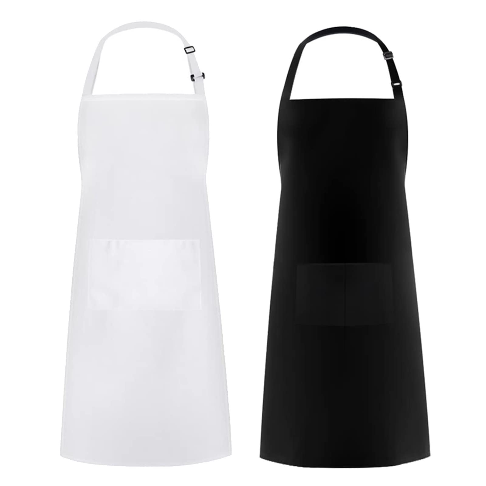 JINGYAN Schürzen Große Schürze mit Fronttasche Kochen Baumwolle for Frauen Männer Wasserdichte BBQ Komfortable Küchenkleidung