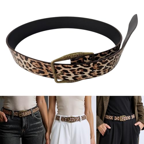 Versatiles Leopards Print Waist Belt Casual Business Waist Belt Durability Belt For Stylish Outfits2