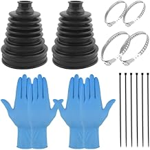 2pcs CV Axle Boot Repair Kit, Split CV Joint Boot, With 4 Stainless Steel Clips, 6 Cable Ties And 2 Pairs Of Rubber Gloves, Leak-Proof And High Temperature Resistant For Most Vehicle