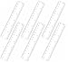 GAUATO 6 Stück Lineal 15cm, Kunststoff Transparent Kleines Ruler mit Zoll und Zentimeter Skalen, Durchsichtig Flexibel Präzision Lineal Grundschule Messwerkzeuge für Schule Büro Zuhause