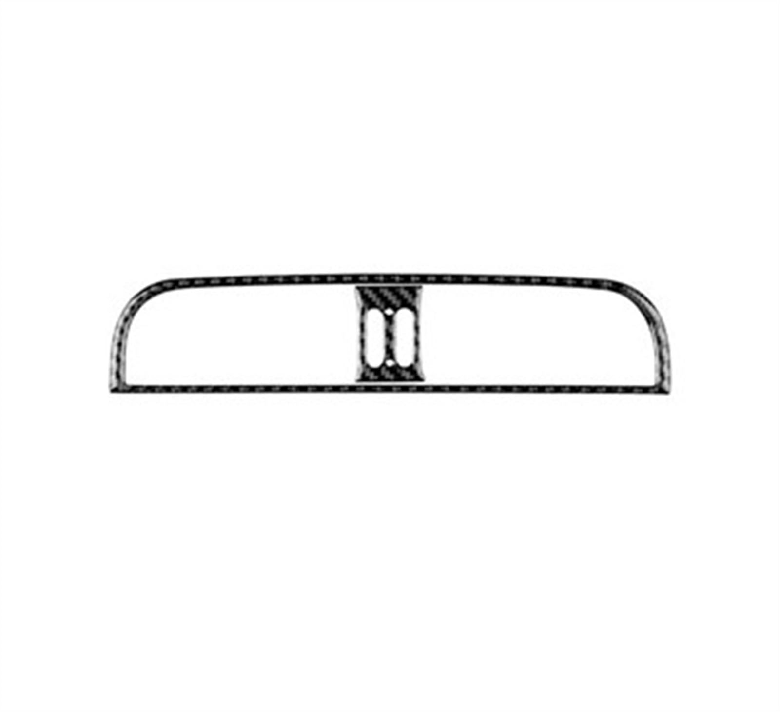 Car Center Console Air Outlet Real Soft Carbon Fiber Sticker for Fiat for Abarth 595 2012 2013 2014 Anti-dust(Black)