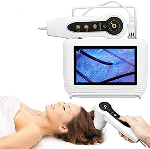5 Inch Skin Diagnostic Hair Analyzer, Digital Skin Detector with LCD Display, Portable Rechargeable LCD Screen Skin Analysis Testing Machine