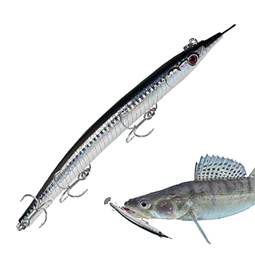 JINGAN Ensemble d'appâts de pêche | Leurre de thon à flot rapide avec hameçons tranchants, ensemble d'équipement de pêche en mer à longue portée pour...