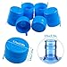 Wesdxc 20 Pieces Non Spill Caps Anti Splash Bottle Caps Reusable for 55mm 3 and 5 Gallon Water Jugs with 2 Pieces Water Bottle Handle（Random color）