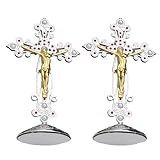 CAZSTYK Decoraciones de cruces de pie, figuras religiosas coleccionables para mujeres y hombres, para el hogar
