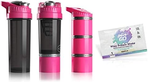 Cyclone Shaker Cup Set of 3 - 22 oz Shaker Bottle, 32 oz Mixer Bottle,Cyclone Core with Protein Shake Sample