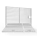 jkxoo 3Pack Stainless Steel Cooking Grates for Nexgrill Replacement Parts 720-0882A Evolution Infrared Plus 5-Burner, Stainless Steel Gas Grills Grates Replacement Parts, Solid Rod Grill Cooking Grids