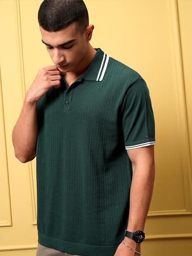 Image of Highlander Men's Polo Tshirt | Flat Knit | Regular Fit | Polo T-Shirt for Man