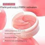 Abib Pdrn Retinal Eye Patch Glow Jelly Koreańskie plastry na opuchnięte oczy i cienie pod oczy, przeciwzmarszczkowe, kolagen, kofeina, niacynamid 60 plastrów,